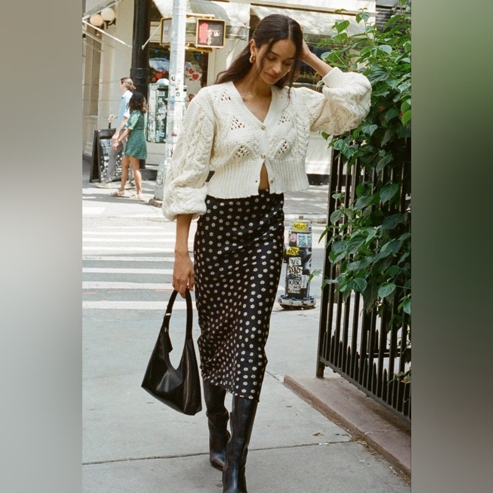 Faithfull The Brand Ancora Midi Skirt In Las Flores Floral Size 2 Women's - Picture 8 of 11